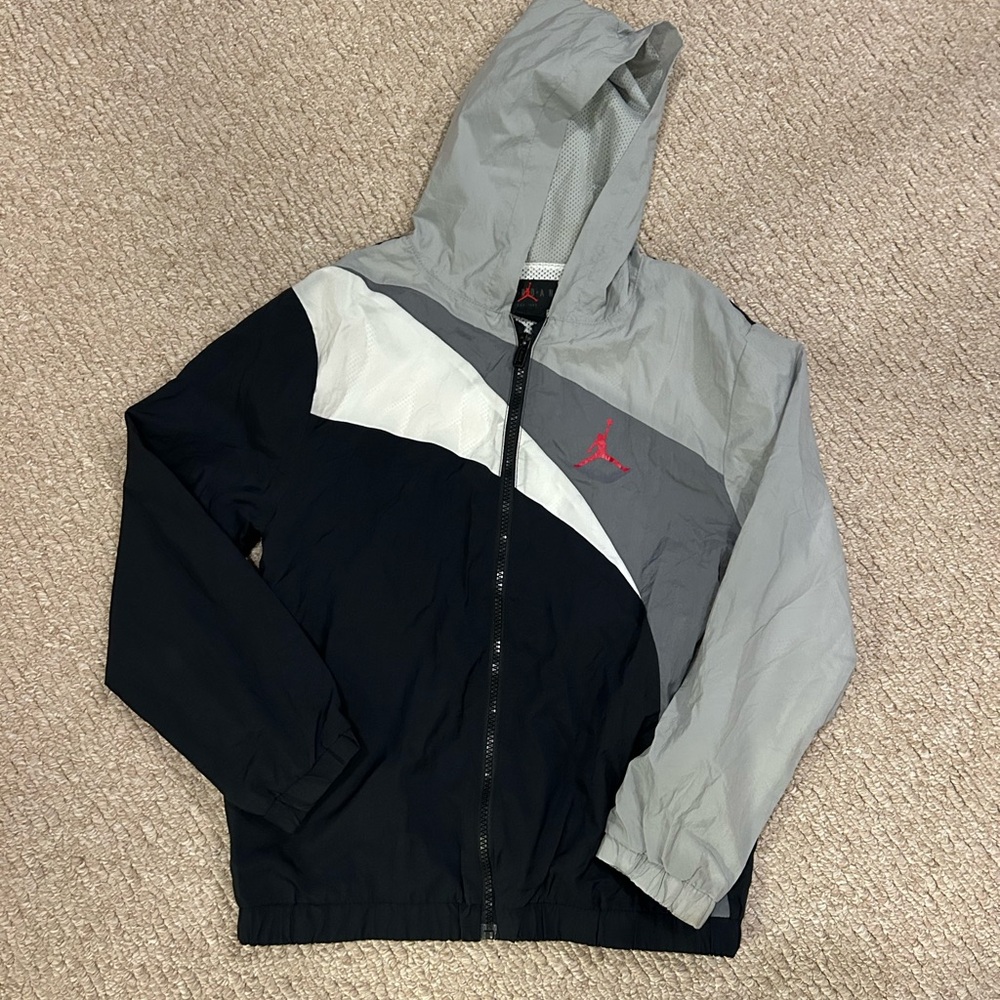 Jordan Gray and White Jacket